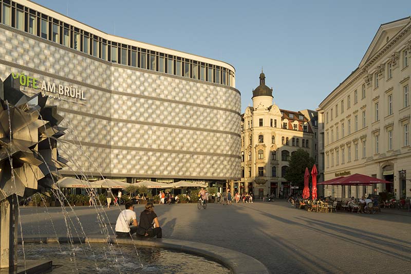 Die Blechbüchse, jetzt Höfe am Brühl in Leipzig.